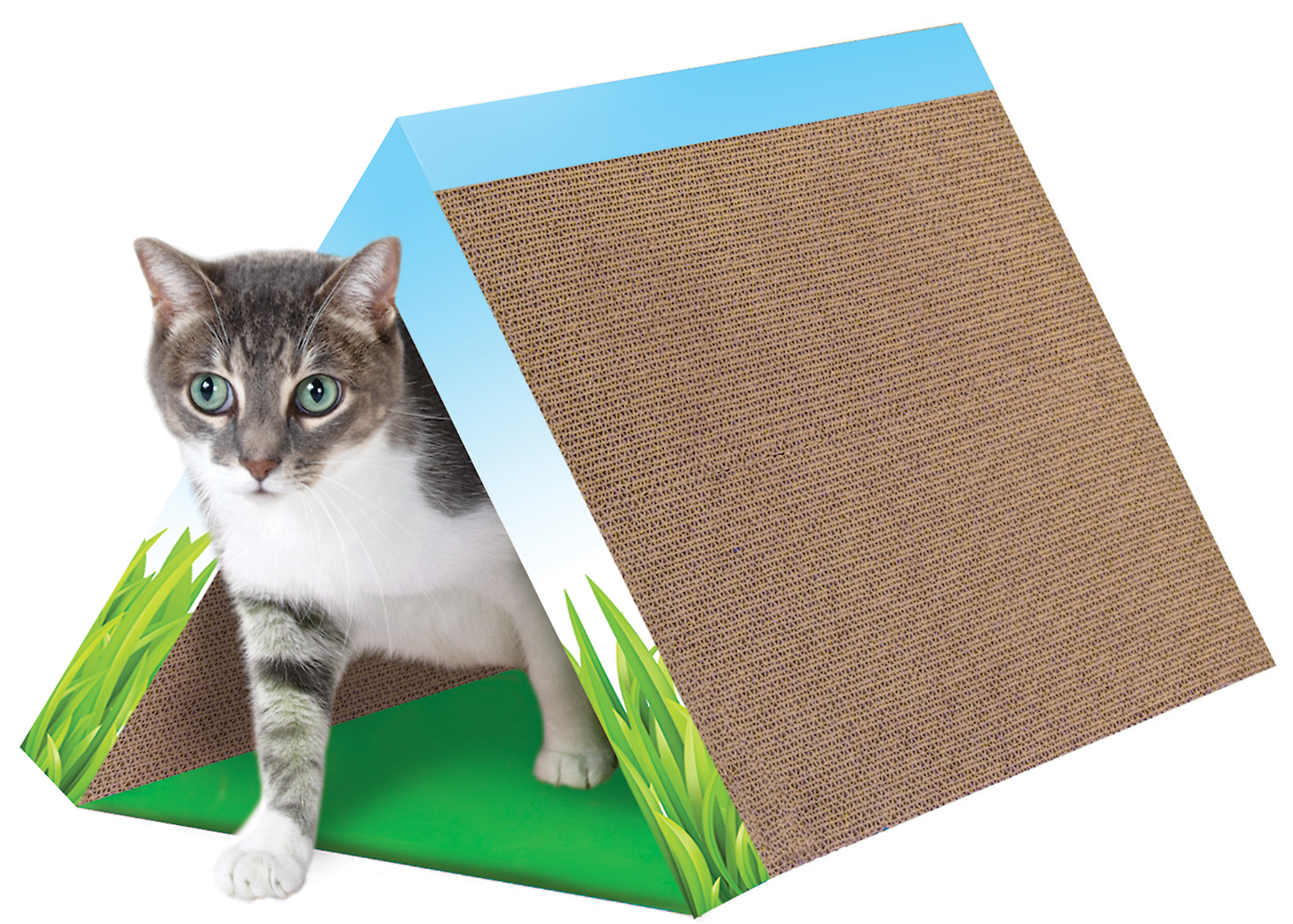 PetStages Petstages Fold Away Tunnel and Corrugated Cat Scratcher Wayfair